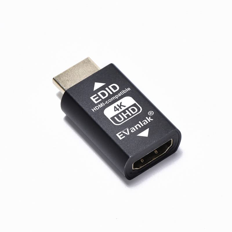 EVanlak Hdmi Edid Emulator Passthrough Eliminated Emulator Adapter 3rd Generrtion Work with Mac Thunderbolt to HDMI Switches/Extender/AV Receiver/Video Splitters 4k- 3840x2160@60Hz-3pack - Image 3